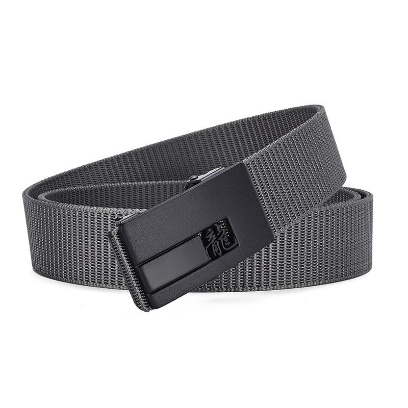 Zodiac Toothless Canvas Belt Simple Automatic Buckle Imitation Nylon Belt Casual Men'S Belt