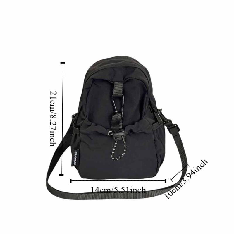 Coin Pouch Drawstring Crossbody Bag Sports Mobile Phone Pack Portable Nylon Shoulder Bag  Travel