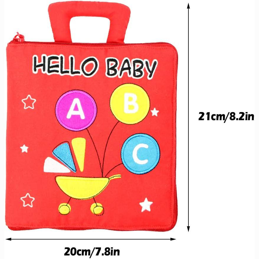 Yürümeye Başlayanlar için Sessiz Kitap Taşınabilir Bebek Yumuşak Etkinlik Kitabı Toksik Olmayan Erken Öğrenme Temel Yaşam Becerisi Oyuncak