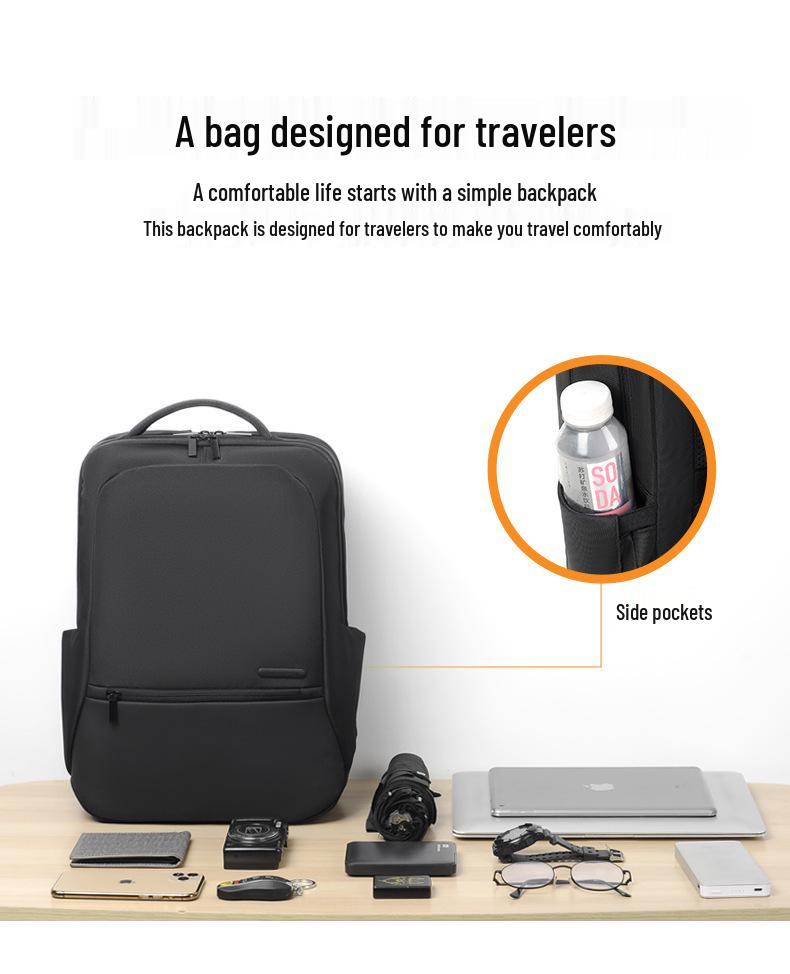 Men's Waterproof Business Backpack - High-End Fashion, Large Capacity, Perfect for Travel and Commute