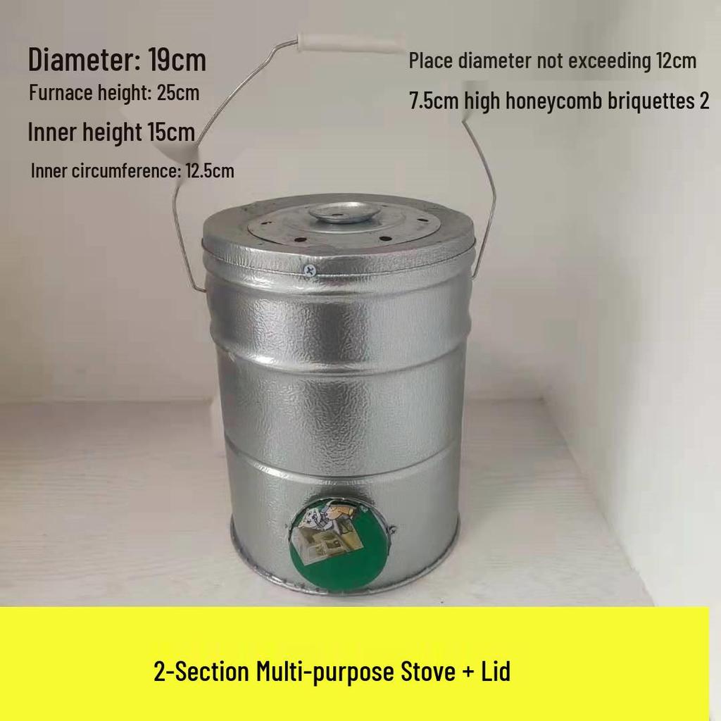 Compact Honeycomb Charcoal Stove for Household Heating and Boiling Water - Ideal for New Homes