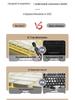 Wolf Path Silent Wireless Keyboard & Mouse Set: Wired for Smooth Typing - Ideal for Gaming & Office Use, Magnetic Switch for Men & Women.