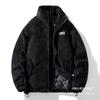 Herbst und Winter Neue Mode Lässig Trendig Marke Retro Verdickt Paar Stehkragen Warmer Corduroy Baumwollgepolsterter Mantel
