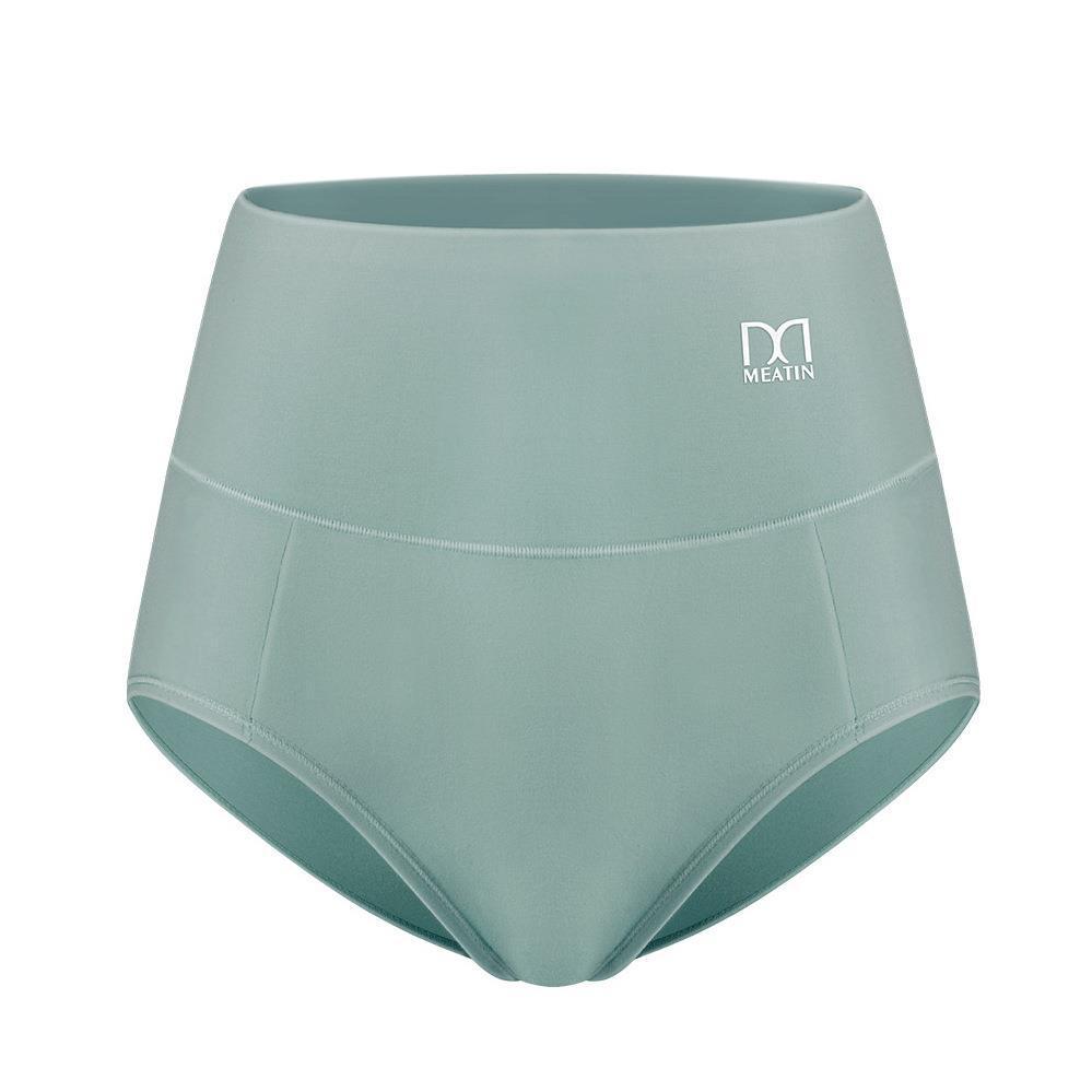 Meiya Ting Classic Women's Mid-Rise Cotton Briefs: Solid Color, Breathable, Antibacterial Crotch
