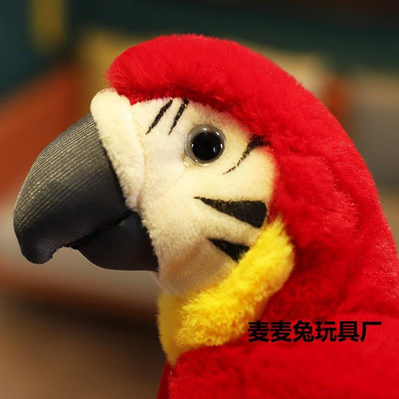 Simulation Parrot Doll Plush Bird Macaw Doll Simulation Bird Budgie Bird Doll
