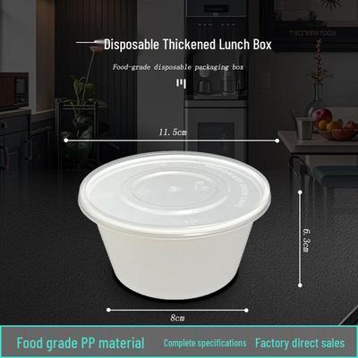 Disposable Plastic Round Bowl Food Container