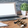Kabelorganisatör Trä USB-kabelhållare Kabelorganisatör Självhäftande Kabelhållare För Kablar 3M Tejp Baksida 4 Hål För Skrivbord