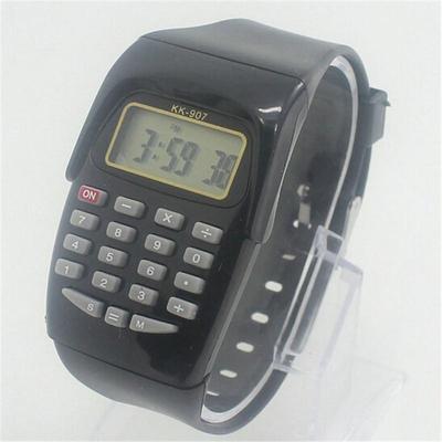 Men Women Kid Sport Watch Colorful Electronic Multifunction Calculator Watch Jelly Watch