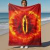 1pc Eye of Sauron  - Throw Blanket, Soft, Flannel Blankets, Living Room,  All Seasons Use-1021020