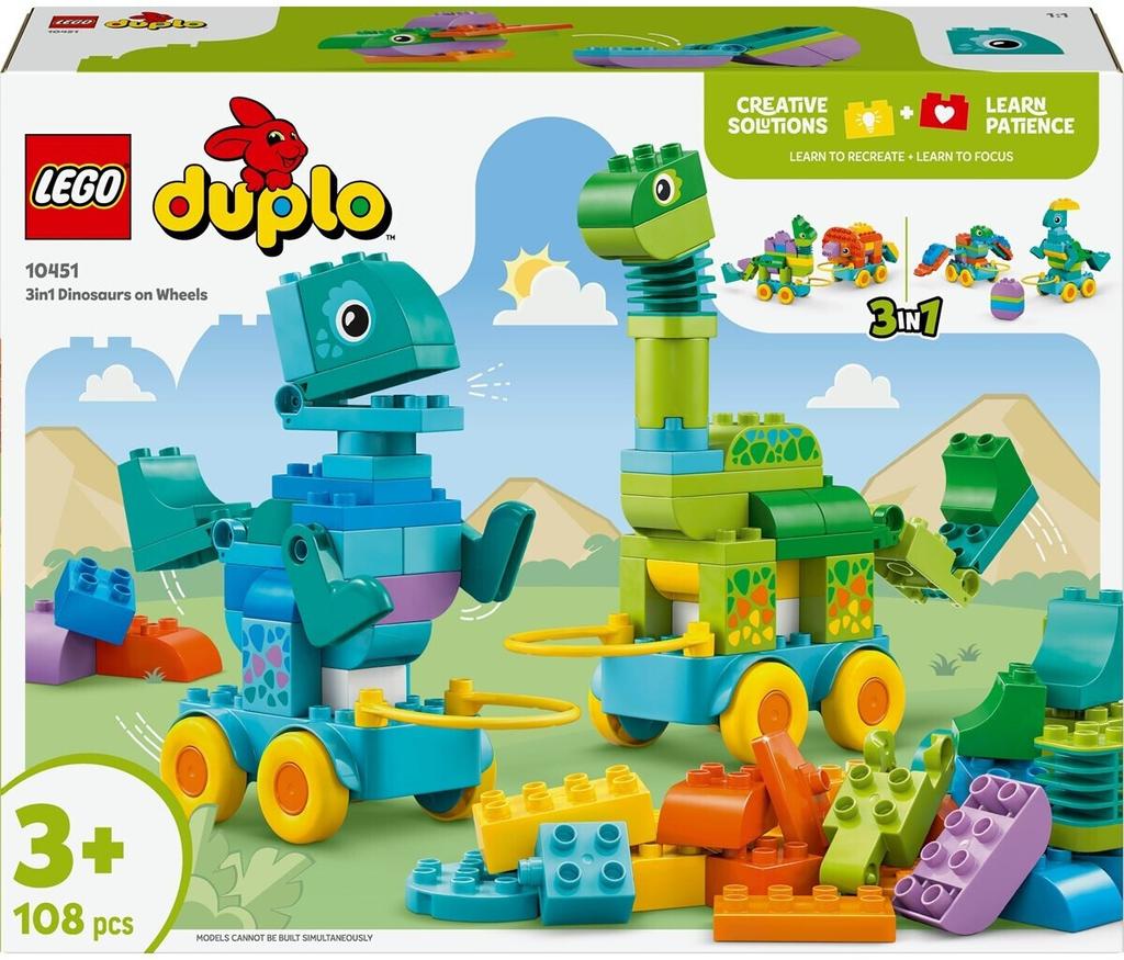 LEGO Duplo Constructor – Dino On Wheels 3-in-1 (10451)