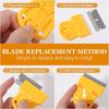 4 Pcs Plastic Blade Scraper Adhesive Remover Cleaning Scrapers Paint Scraper Tool for Removing Labels Stickers Taping