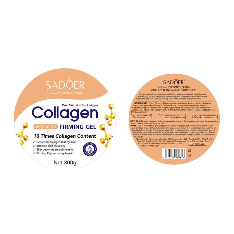 SADOER Collagen Repair Gel Hydrating Moisturizing and Refreshing Gel Before Makeup No Card Fans Smooth On Makeup Gel