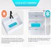 Gel Ice Packs for Injuries Reusable Soft & Flexible Hot & Cold Compress Soothing Aid for Sprains Strains Soreness