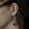 DROP BLUE EARRING SILVER