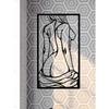 Elegant Metal Wall Sculpture Female Silhouette Modern Minimalist Line Art Unique Hanging Decor for Living Room Bedroom Contemporary Vintage Art