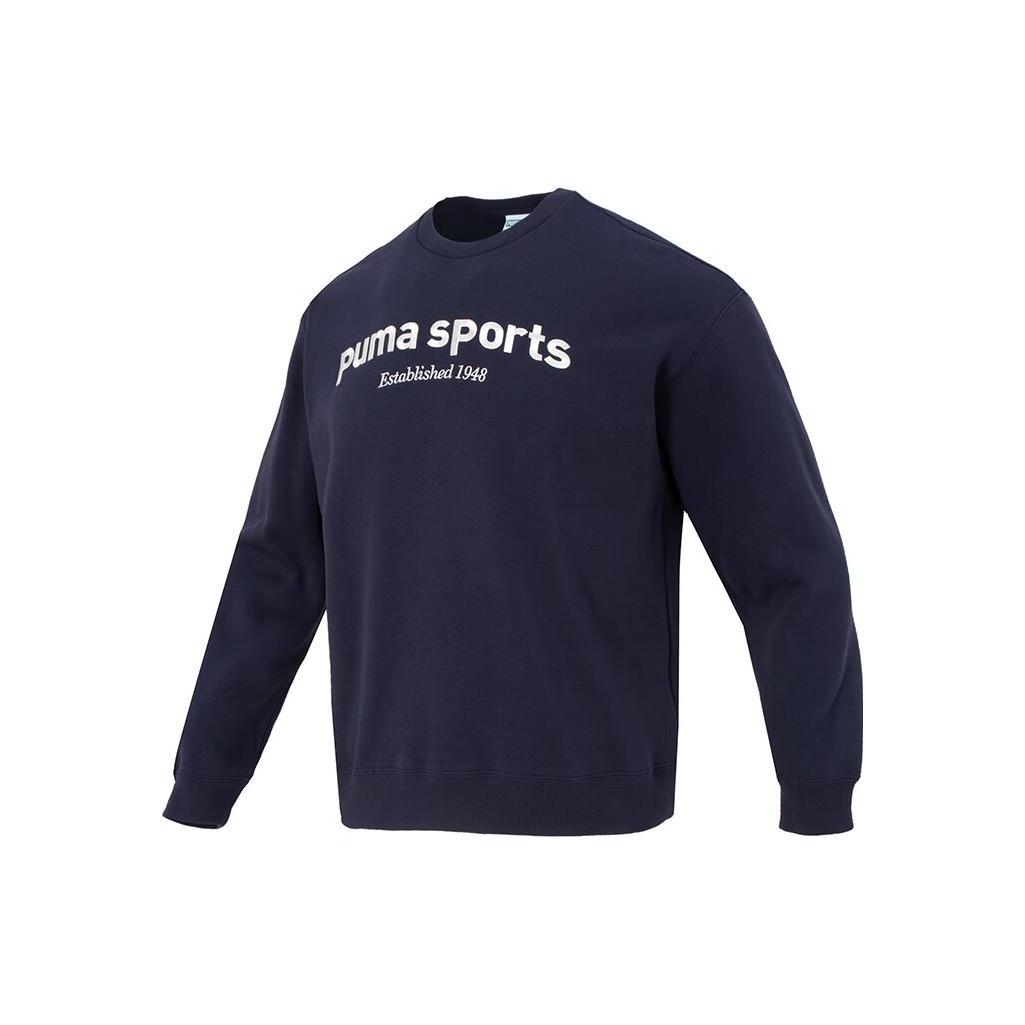 

New PUMA TEAM CREW FL Sweatshirts Men s Navy Blue 625312-16 XXL