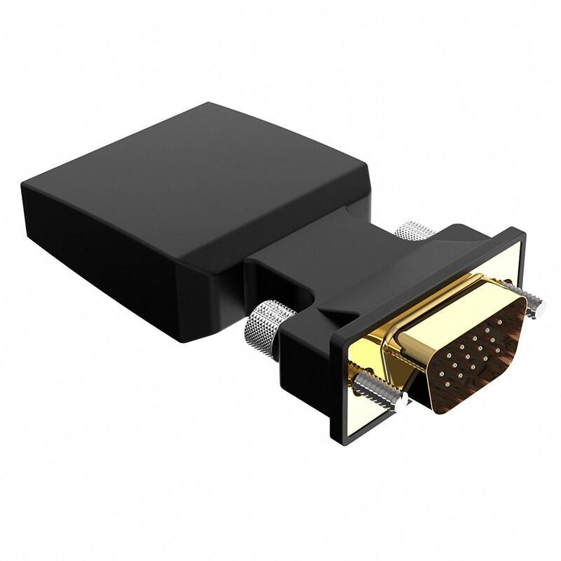 Biaz VGA zu HDMI Buchse Konverter mit Audio-Adapterkabel