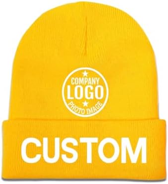 Custom Unisex Beanies with 3D Embroidery Personalized Logo Winter Hats-100% Acrylic Common Fabric