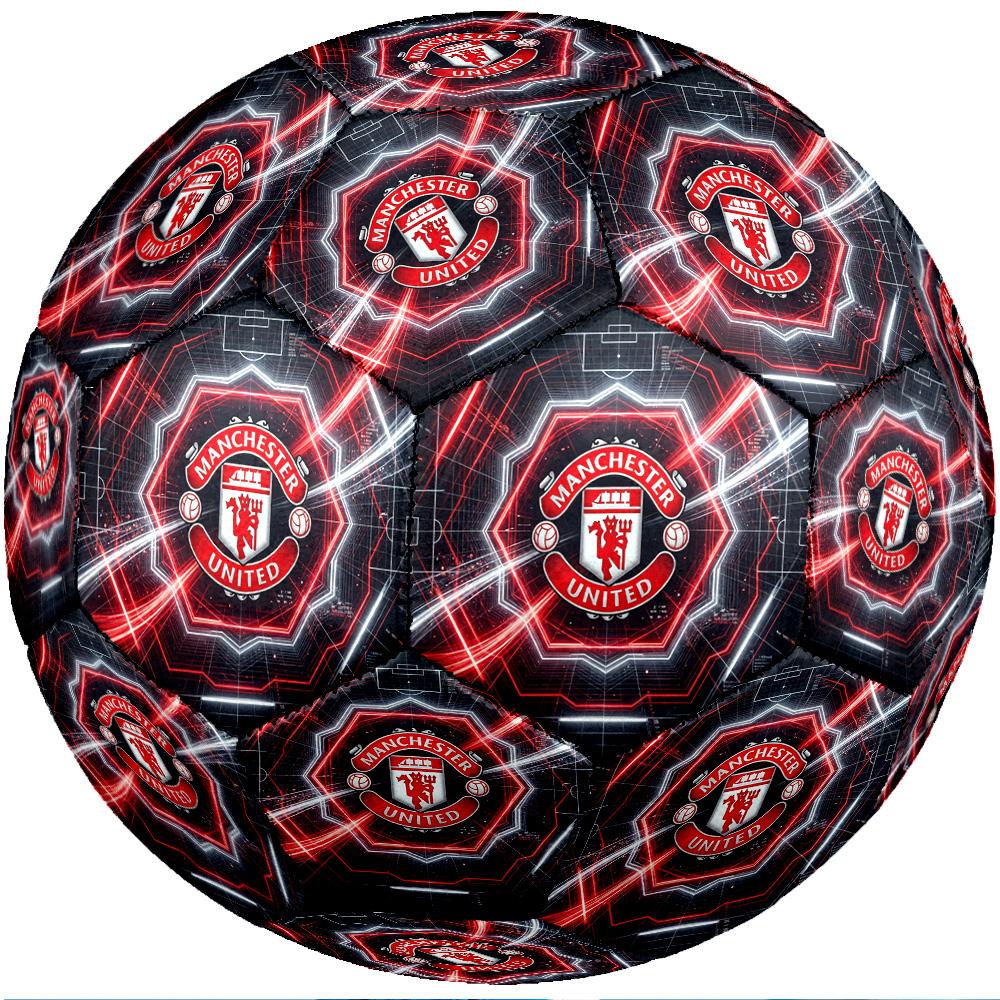 Balón de fútbol temática Manchester United Tamaño 5 Balón de fútbol Tacto Suave Balón de fútbol Profesional para Entrenamiento Deportivo al Aire Libre