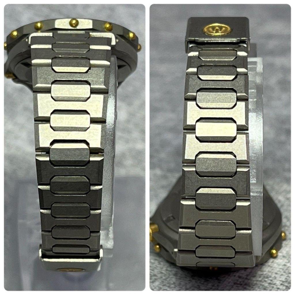 Used Rare Bulova Titanium Quartz Ladies Watch Date Sports Vintage Bezel