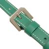 Used 9776 Bandouliere 4.7" 7954 Current Calfskin Silver 0.8" Width Excellent Condition Logo Embossed Green Unisex from