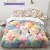 Chiikawa Pattern Bedding Quilt Set Quilt Cover Pillowcase Home Decoration Birthday Gift (1 * Duvet Cover + 2 * Pillowcase, Without Core)