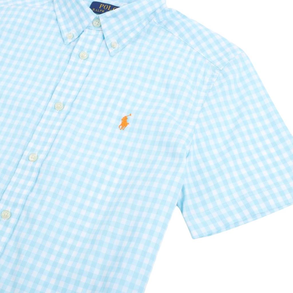 Polo Ralph Lauren Freizeithemd SS26 Pony-Logo gestickt Kariertes Baumwoll-Kurzarm Kinderhemden 323939179-501