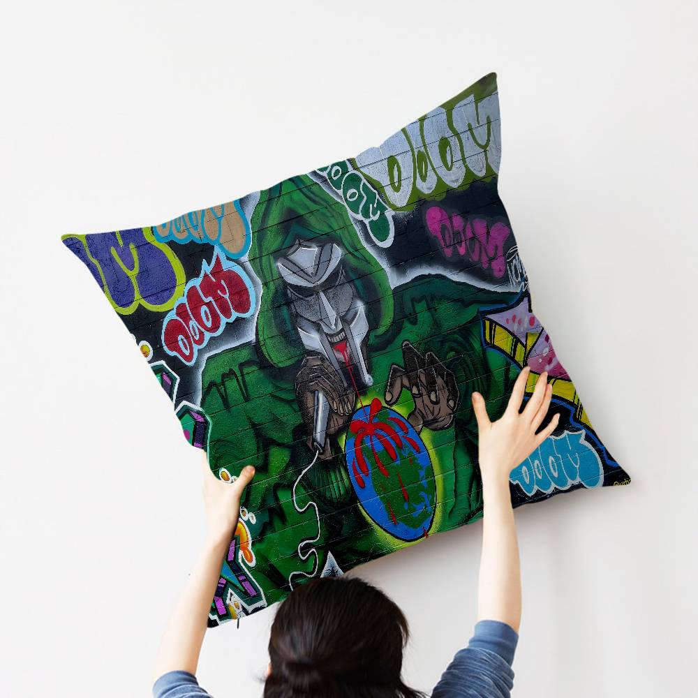 MF D-DOOM Comic Pillow Gift Home Office Decoration Bedroom Sofa Car Cushion Cover case 45x45