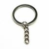 4 Colors 25mm 30mm Lobster Clasp Keychain With Extension Chain Jewelry Findings