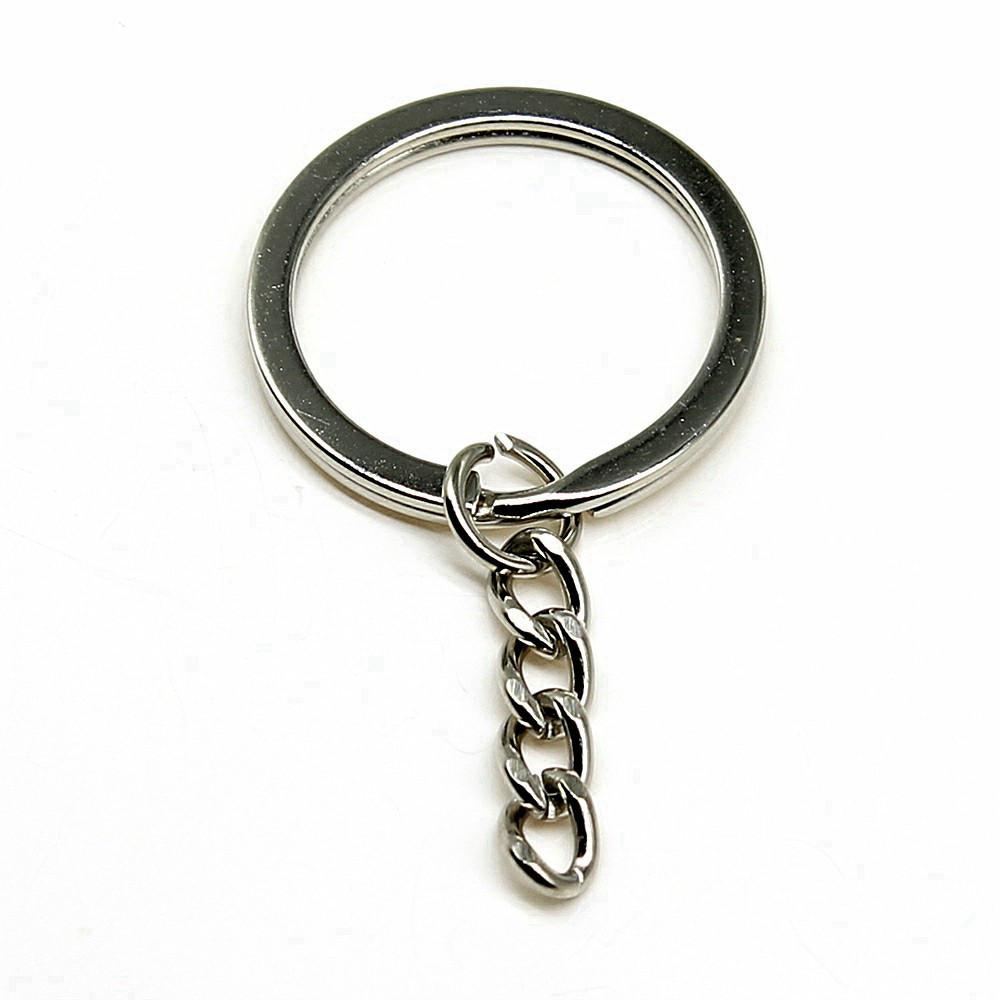 4 Colors 25mm 30mm Lobster Clasp Keychain With Extension Chain Jewelry Findings