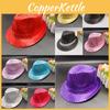 Trilby Sequin Hat Cap Sequinned Dance Party Costume Mj Jazz Fedora Performance