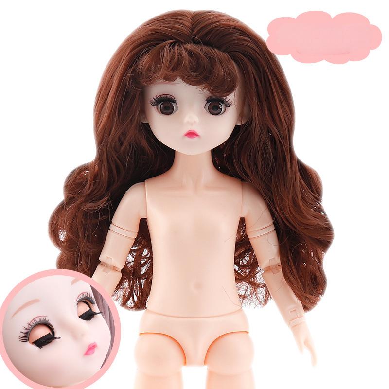 

30 см, простое тело, голый ребенок, 6 очков, смена ребенка, макияж и практический макияж, 23 сустава, кукла BJD, 4D Blink, общие мышцы, многосуставное тело. Head+Body+shoes