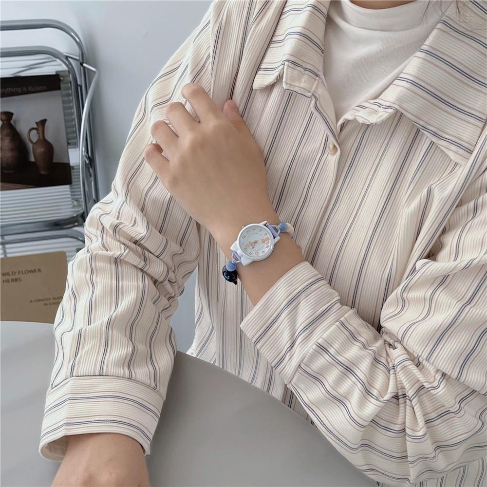 New Adjustable Bracelet Watch Handmade Pendant Chain Watch Beaded Wristwatches Women Girls