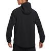 Nike Unlimited Swoosh Jacket Logo Hooded Zip Long Sleeve Coat Men Jackets Black Coal-Black FZ1071010