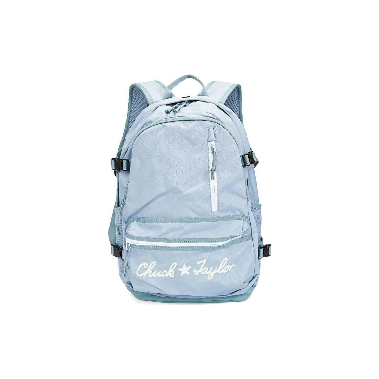 Converse Fashion Versatile Sports Casual Student Backpack Unisex Backpack Blue 10023813-A05 Blue