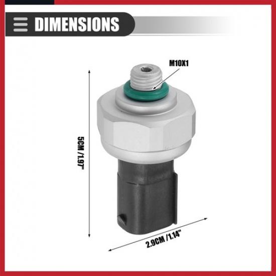 A/C Pressure Transducer Valve Pressure Sensor Switch for Mercedes-Benz C300
