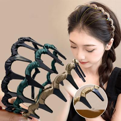 Korean Bangs Broken Hair Teethed Non-slip U Shape Hair Hoops Hairbands For Women Girls Sweet Headband Fashion Hair Accessories