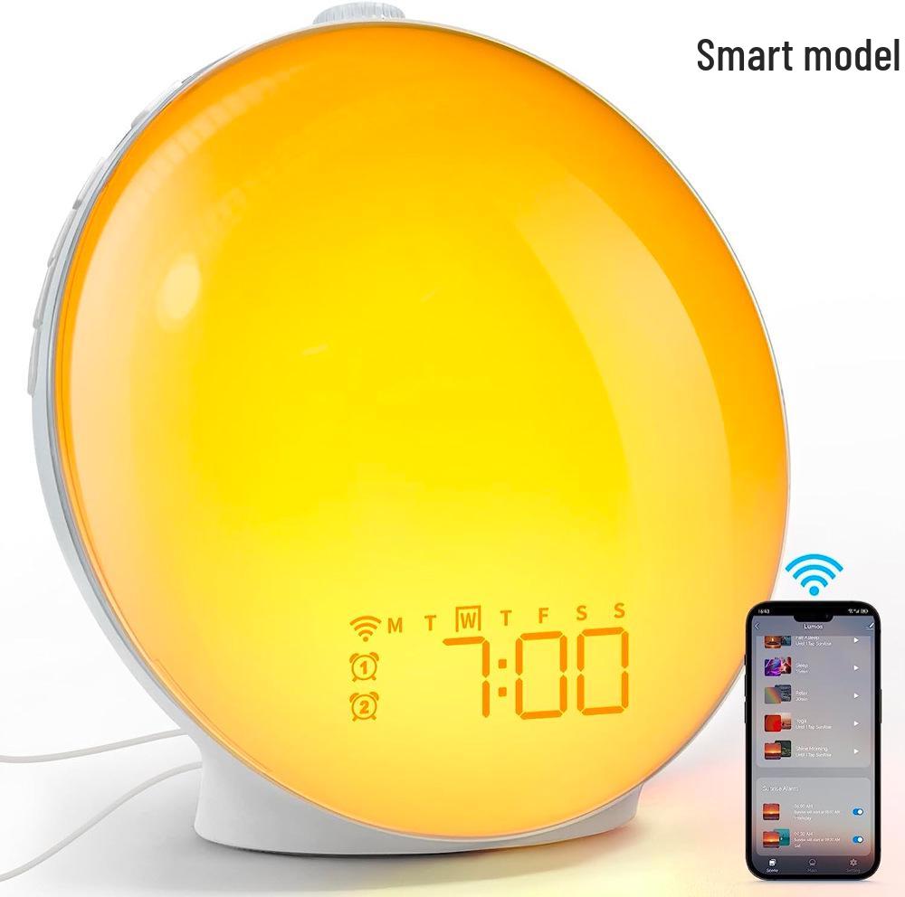 RGB Ambient Sunrise Sunset Alarm Clock Colorful Wake-Up Light