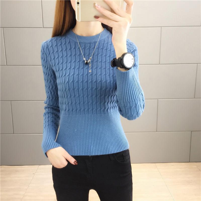 Универсальная рубашка Twist с длинными рукавами женская рубашка с завышенным вырезом и высокой талией приталенный вязаный свитер с коротким разрезом маленький облегающий свитер S 1856₽