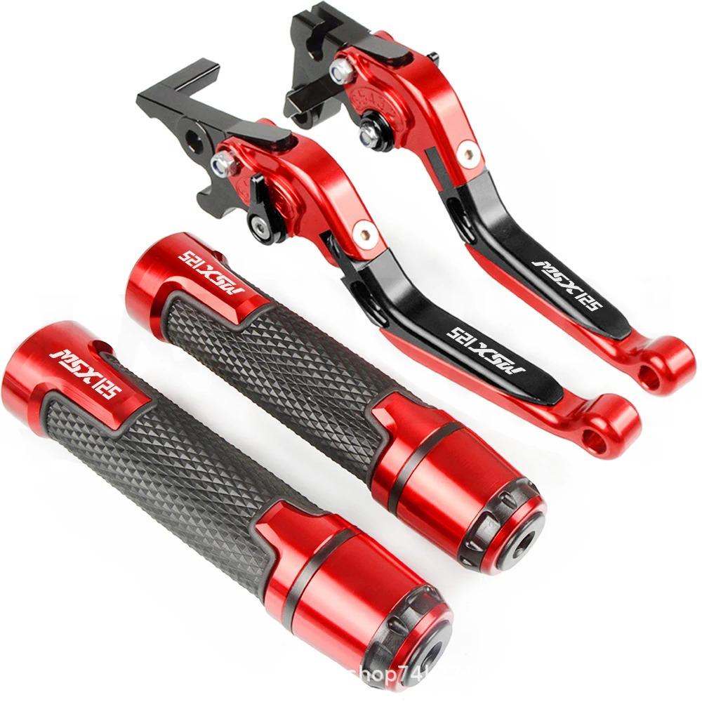 CNC Brake Clutch Levers & Handlebar Grips for MSX125 GROM Motorcycle