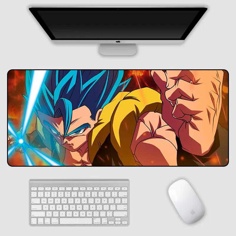 2026 Dragon Ball Leather Mouse Pad Son Goku Printing Pattern Large Size Game Gaming Keyboard Pad Boys Office Animation Non-slip Table Mat
