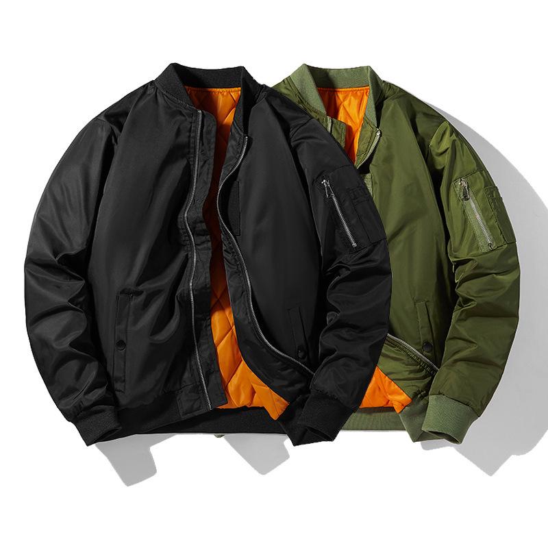 Pánská podzimní a zimní pilotní bunda MA1 - Bavlnou vylepšená baseballová uniforma a pracovní kabát