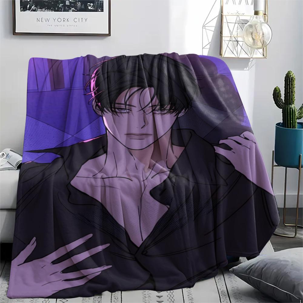 1PC Tears on a Flower Print Flannel Blanket, High quality Comfortable for All Seasons, Home Decor, Warmth and Comfort, Perfect for Christmas Gifts190