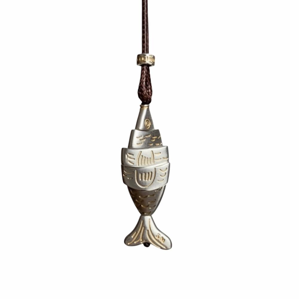 

Cute Fish Necklace Durable Vintage Jewelry Luxury Quality Clavicle Chain Ordinary Style серебряный