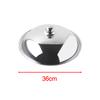 Pot Cover Professional 36cm Household Stainless Steel Wok Lid Cover Skillet Lid Cooking Pot Lid for Cheese Griddle Kitchen