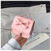 Bow Tie Shoulder Crossbody Bag Girls Trendy Mini Square Bag For School And Play