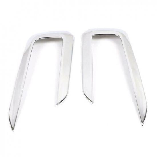 For Volvo XC40 2018   ABS Chrome Front Fog Lamp Light Bezels Cover Trim