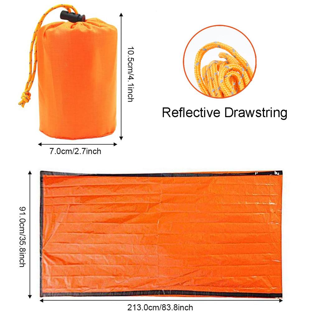 Emergency Survival Sleeping Bag Emergency  Blanket Waterproof Portable Insulation Bags for