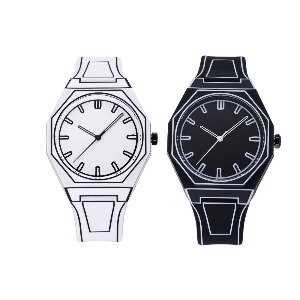 

Кварцовий годинник Niche Art, мінімалістичний модний стильний годинник 2024 Спортивні годинники з малюнком білий