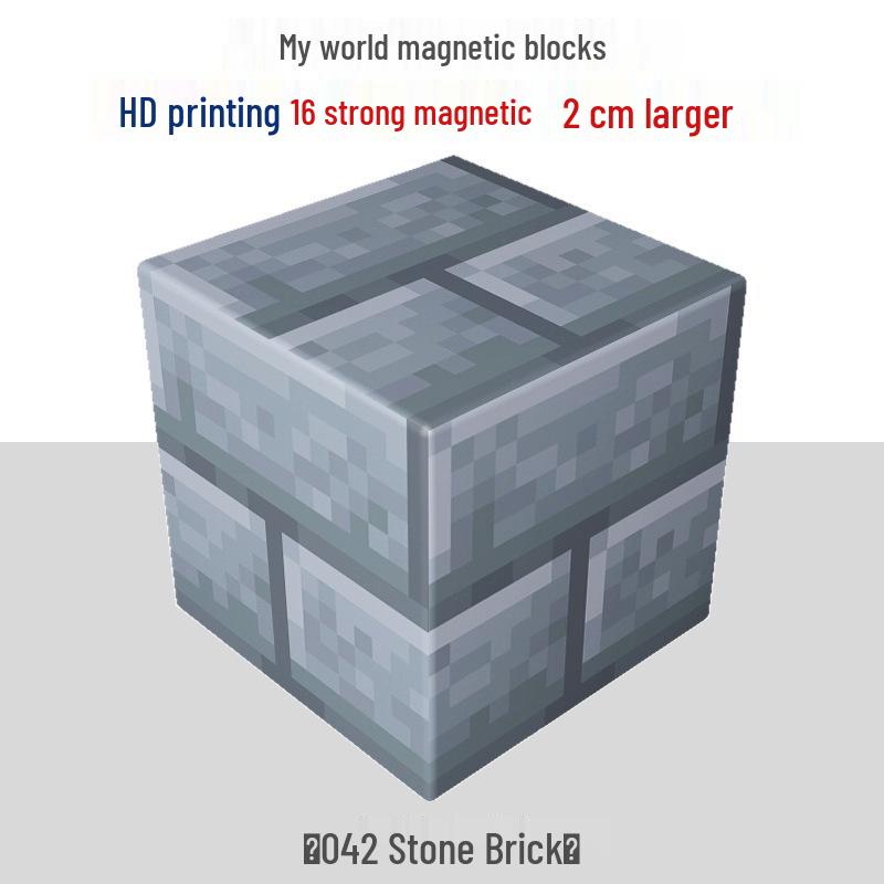My Building Block World: Magnetic Cube Accessories - Mini Iron Stone Magnets for Children's Educational Building Toys
